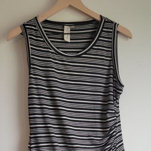 Allison Joy Sleeveless T Shirt Dress Striped M